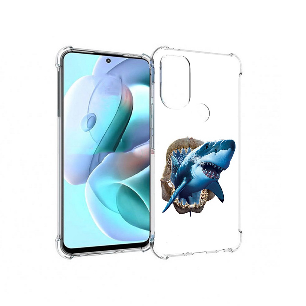 

Чехол MyPads Tocco для Motorola Moto G71 челюсти (PT227080.353.675), Прозрачный, Tocco