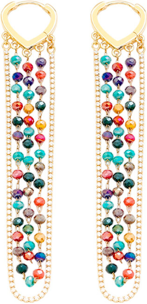 

Серьги из латуни Nouvelle mode J630605E, стекло/бисер, J630605E