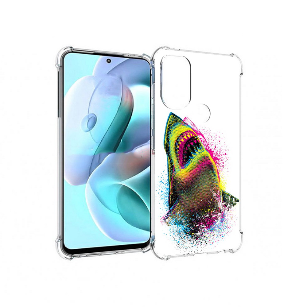 

Чехол MyPads Tocco для Motorola Moto G71 челюсти-2 (PT227080.353.674), Прозрачный, Tocco