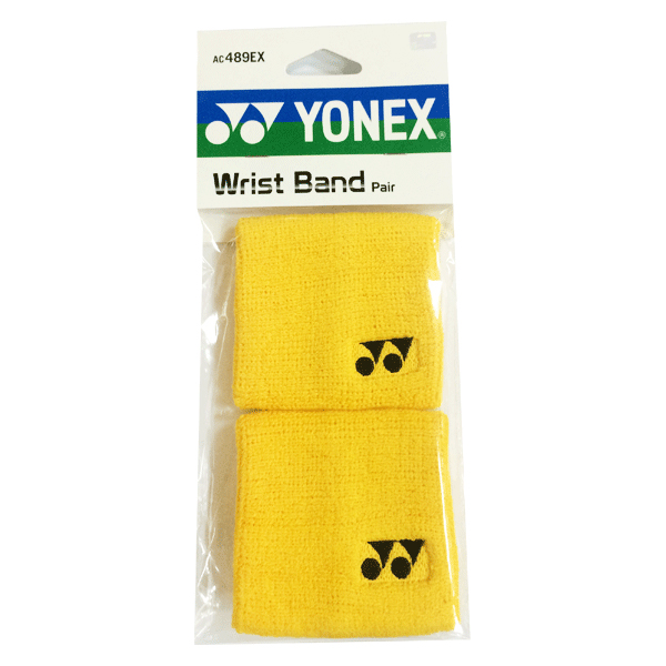 фото Комплект напульсников yonex wristband ac489 x2 yellow