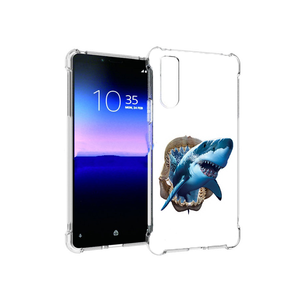 

Чехол MyPads Tocco для Sony Xperia 10 II челюсти (PT158941.227.675), Прозрачный, Tocco