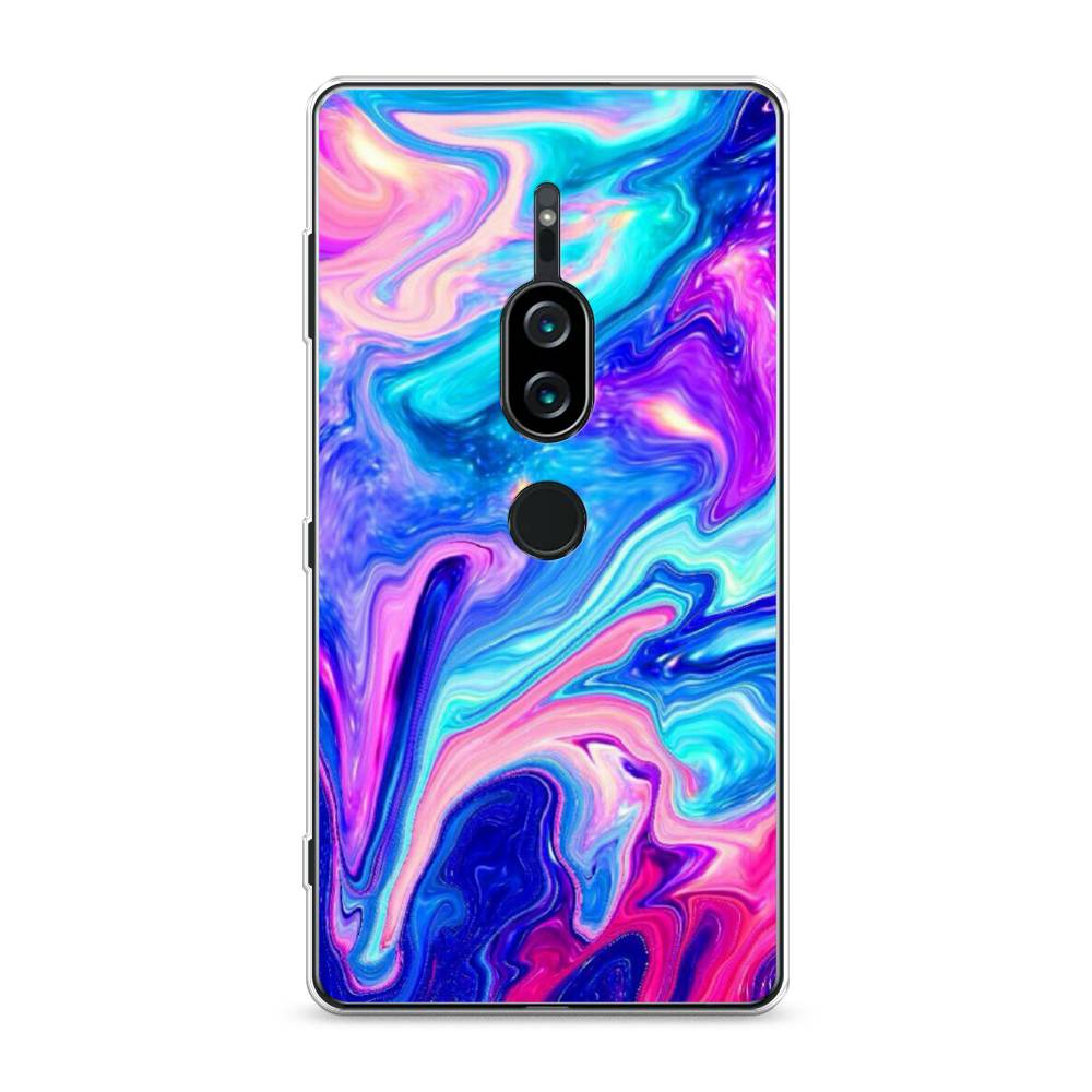 

Силиконовый чехол "Потеки краски" на Sony Xperia XZ2 Premium, 53350-10
