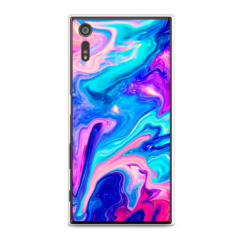 

Чехол Awog на Sony Xperia XZ "Потеки краски", Разноцветный, 51450-10