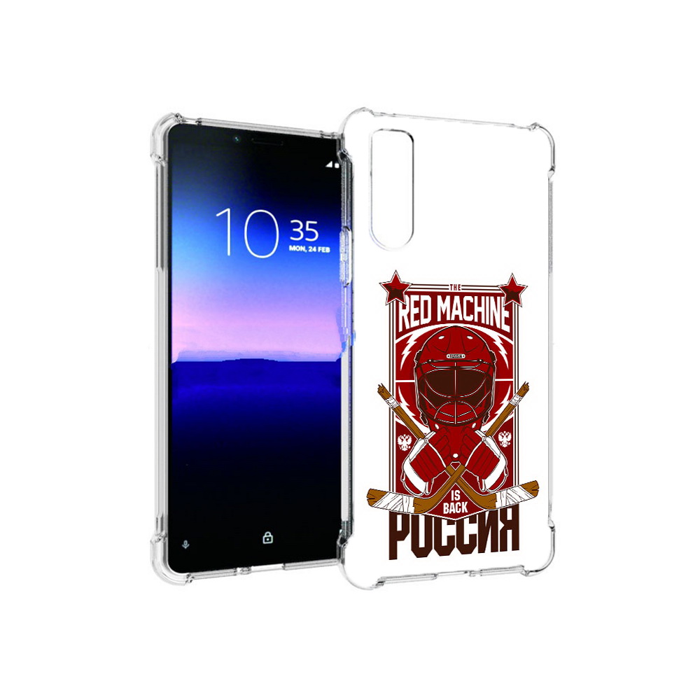 

Чехол MyPads Tocco для Sony Xperia 10 II хоккей россия (PT158941.227.666), Прозрачный, Tocco