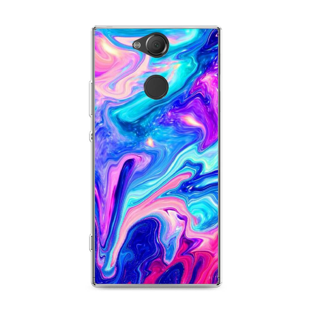 

Чехол Awog на Sony Xperia XA2 Plus "Потеки краски", Разноцветный, 53550-10