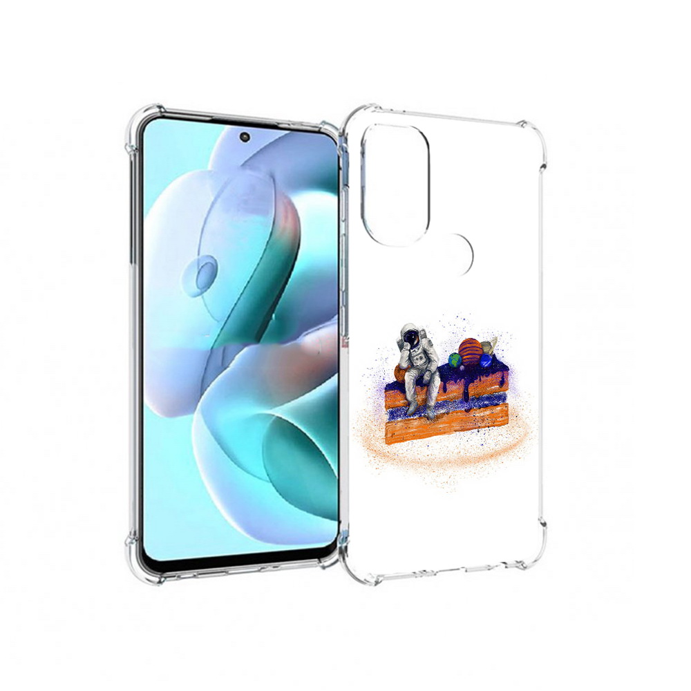 

Чехол MyPads Tocco для Motorola Moto G71 торт с планетами (PT227080.353.648), Прозрачный, Tocco