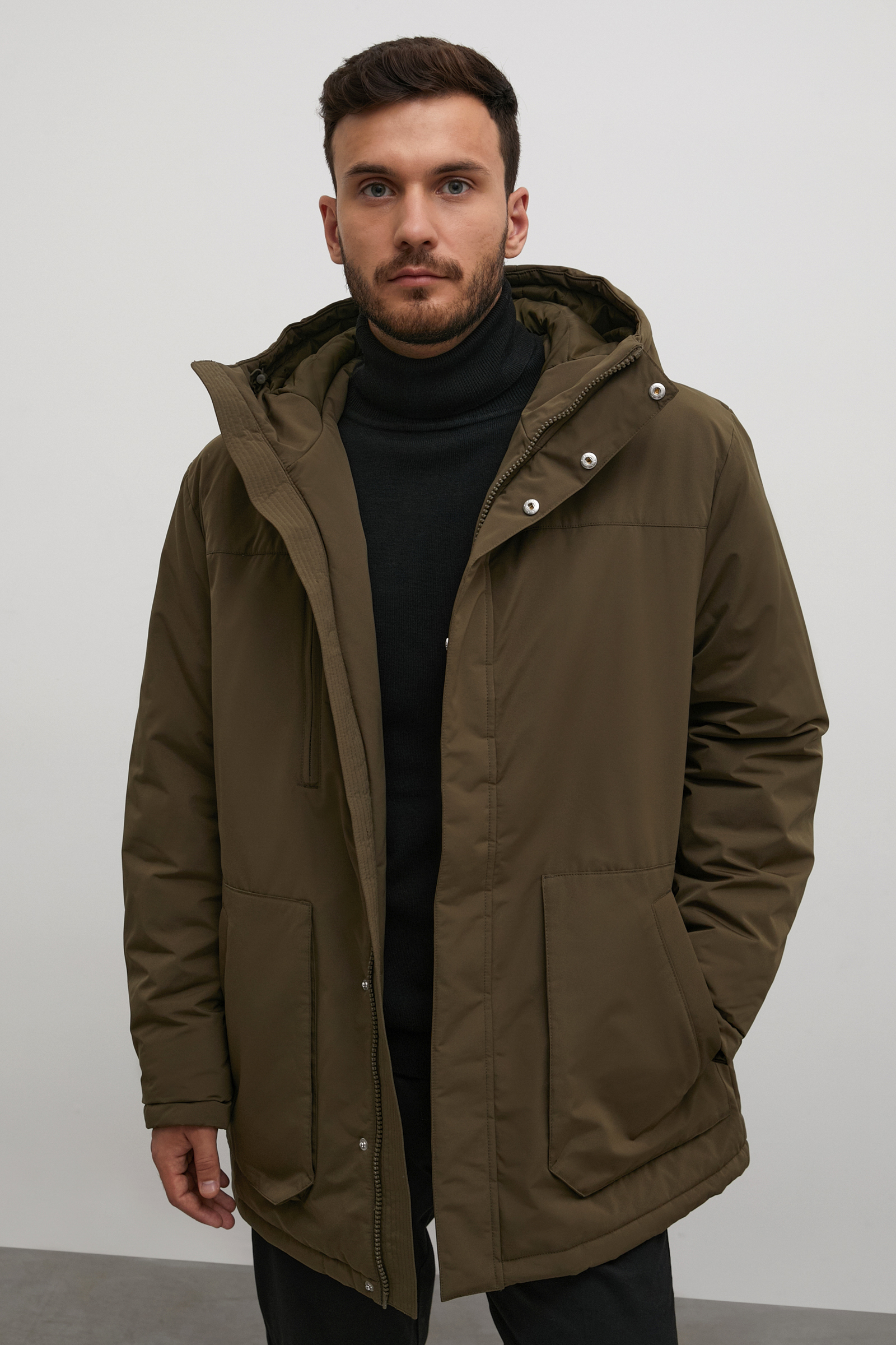 

Куртка мужская Finn Flare FAC22036B зеленая 5XL, FAC22036B