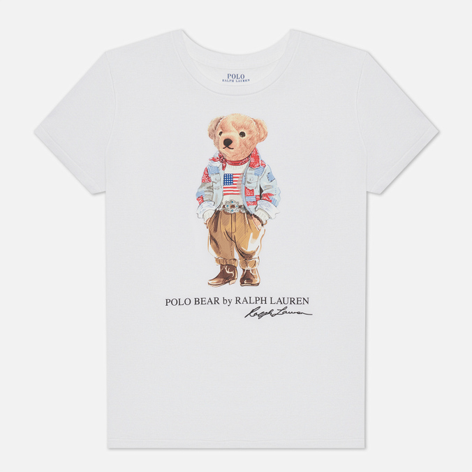 

Футболка женская Polo Ralph Lauren 211-843279 белая XXS, 211-843279