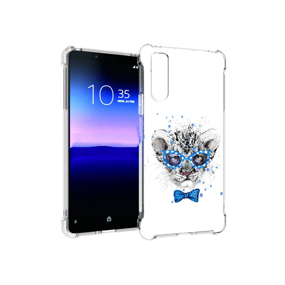

Чехол MyPads Tocco для Sony Xperia 10 II тигренок с бабочкой (PT158941.227.642), Прозрачный, Tocco