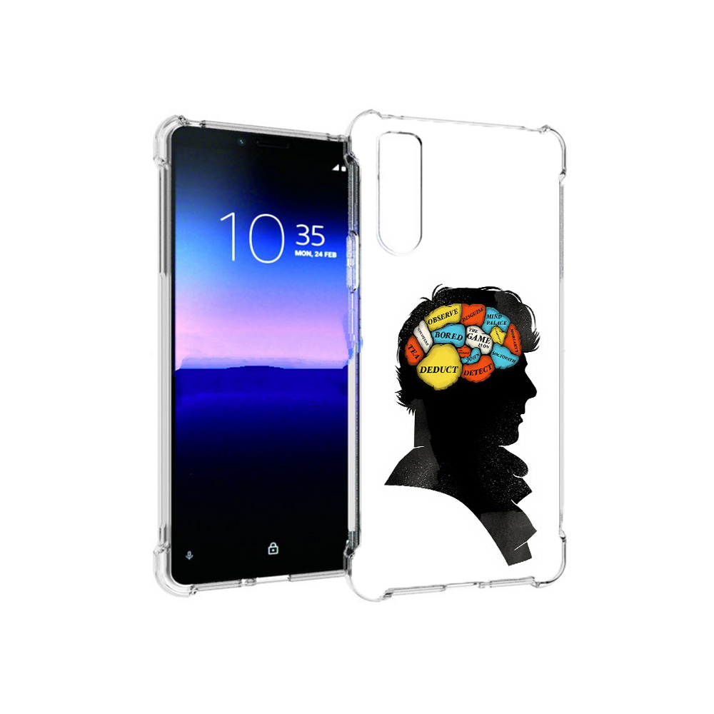 

Чехол MyPads Tocco для Sony Xperia 10 II темный рисунок (PT158941.227.640), Прозрачный, Tocco