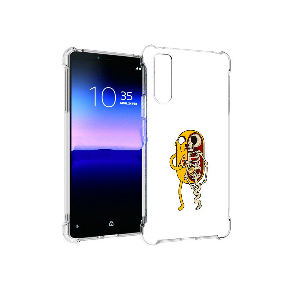 

Чехол MyPads Tocco для Sony Xperia 10 II Джейк скелет (PT158941.227.64), Прозрачный, Tocco