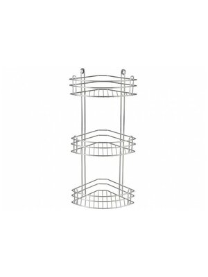 фото Полка угловая 3-ярус. rus-385027-3 zn rosenberg 18,5х28,5х60см. сталь(х2) nobrand