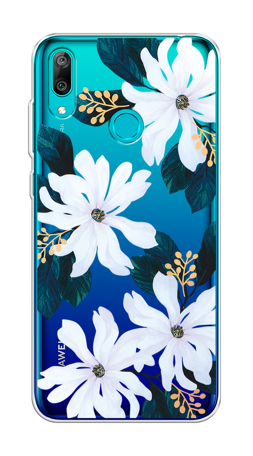 

Чехол на Huawei Y7 2019 "Delilah Flower", Зеленый;белый, 68450-1