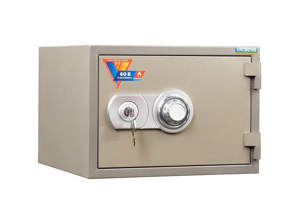 

Огнестойкий сейф SAFEBURG FRS-32 CL с кодовым + ключевым замком, класс огнестойкости: 60Б, FRS-32.СL