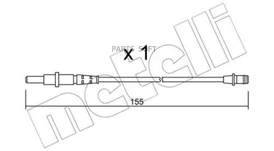 Датчик износа торм. колодок MB VITO -03 задн.
