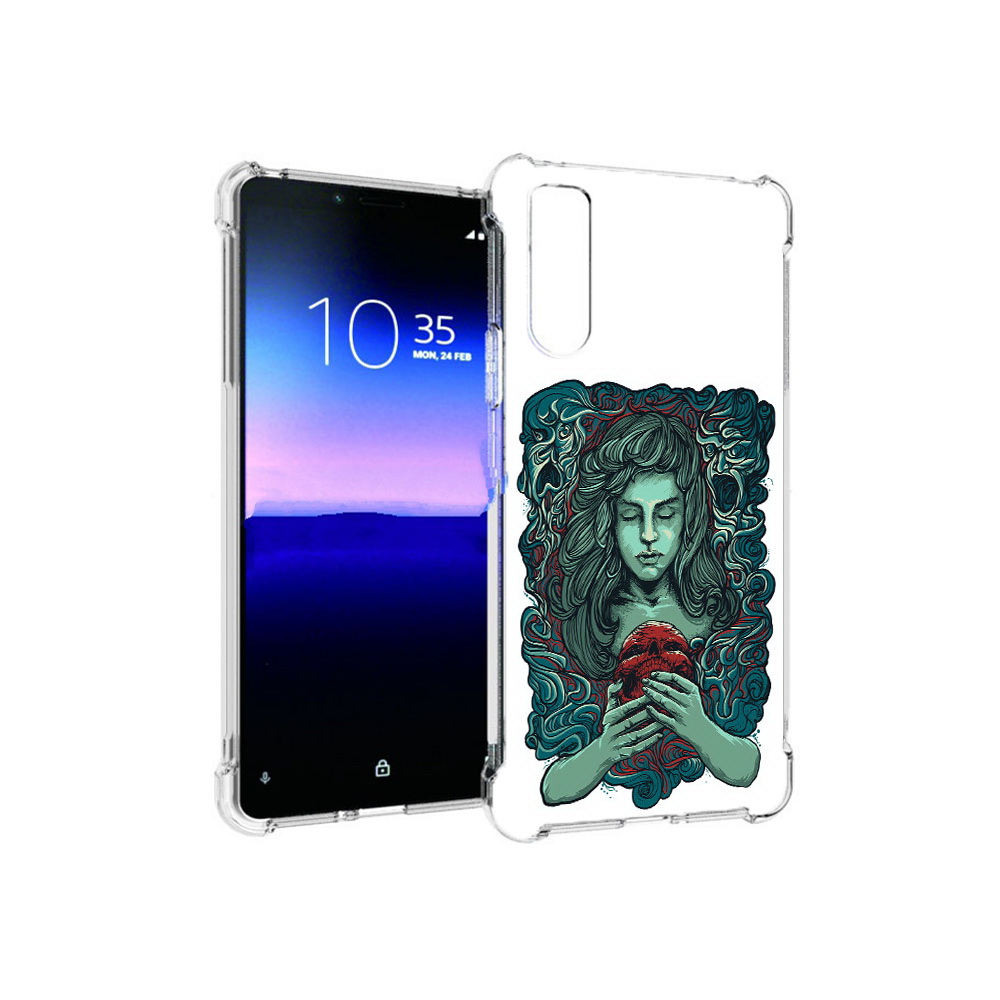 

Чехол MyPads Tocco для Sony Xperia 10 II спящая девушка (PT158941.227.619), Прозрачный, Tocco