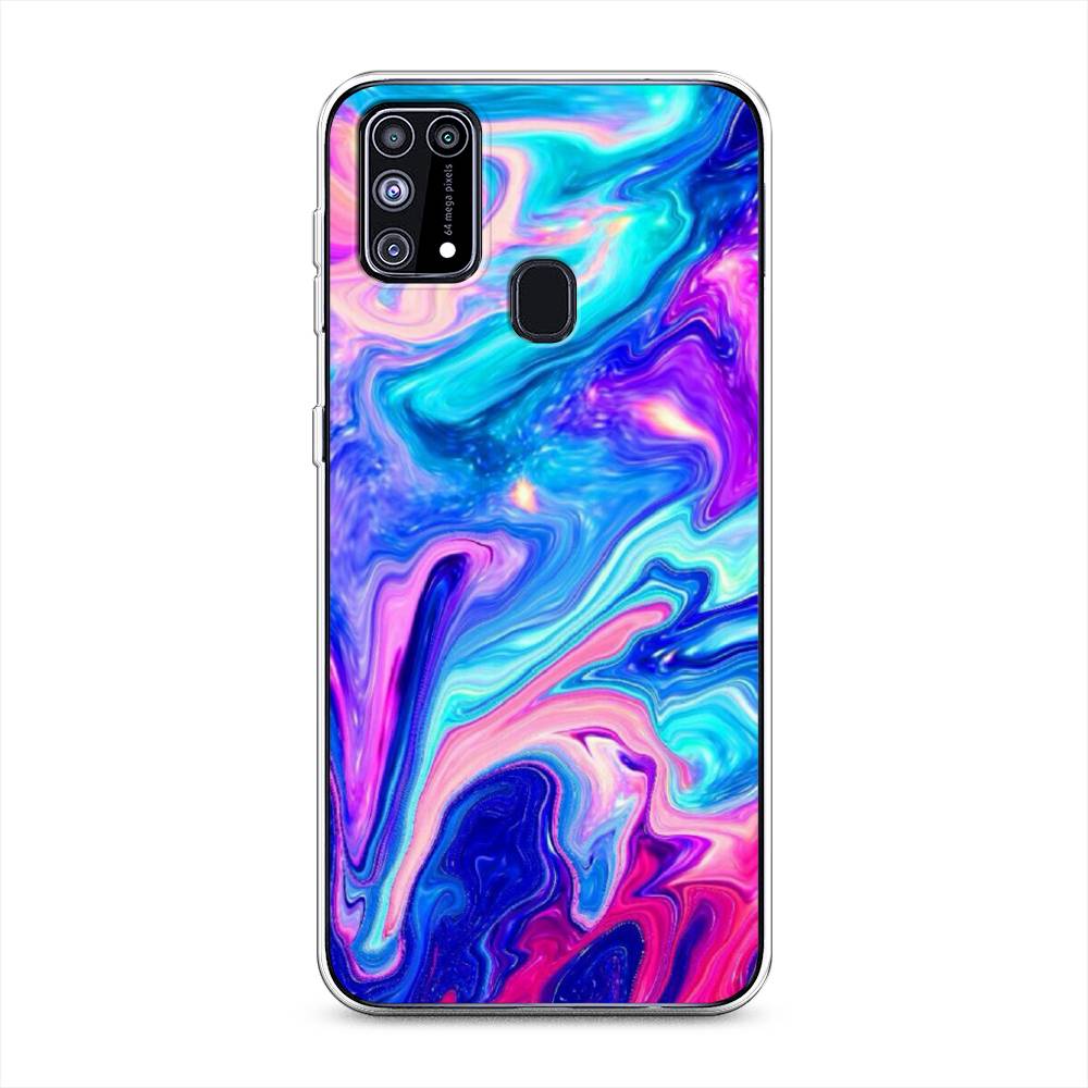 фото Силиконовый чехол "потеки краски" на samsung galaxy m31 awog