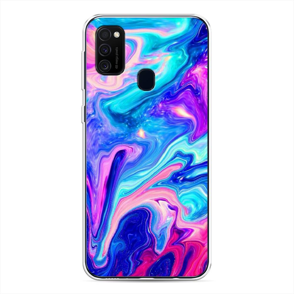 

Чехол Awog на Samsung Galaxy M21/M30s "Потеки краски", Разноцветный, 29750-10