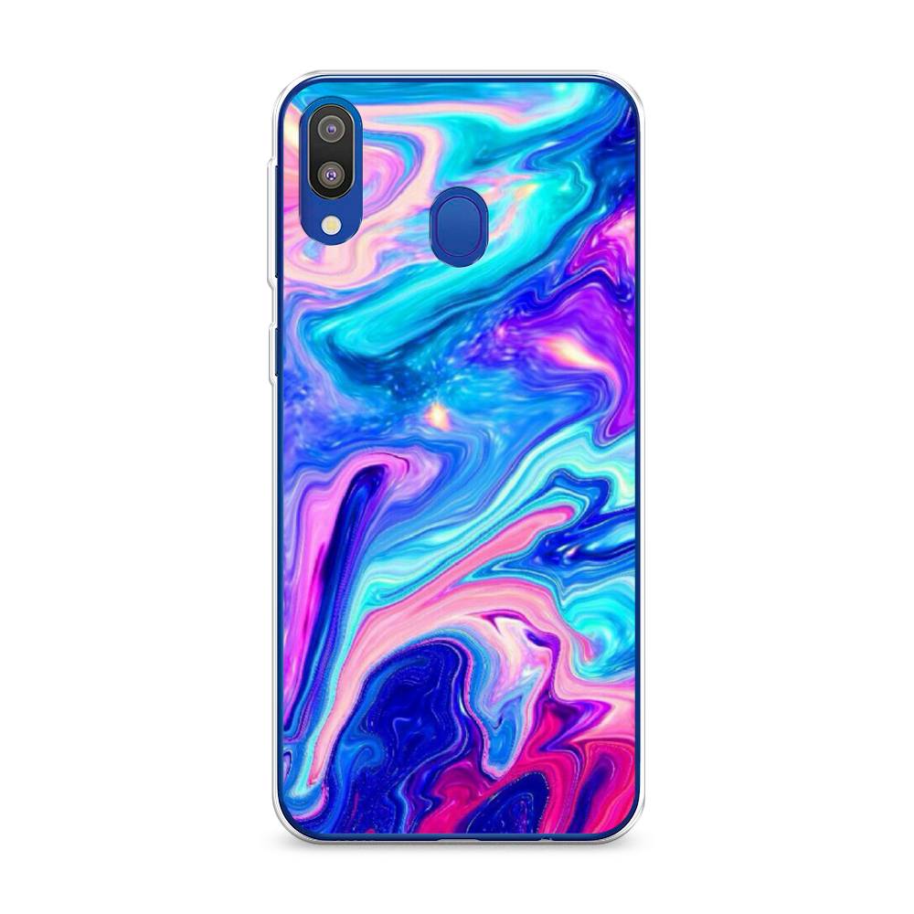 

Чехол Awog на Samsung Galaxy M20 "Потеки краски", Разноцветный, 27450-10