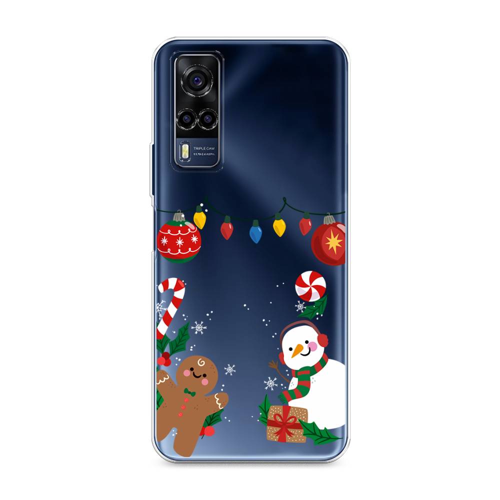 

Чехол для Vivo Y53s 4G "Новогоднее настроение", Коричневый;красный;зеленый, 264950-5