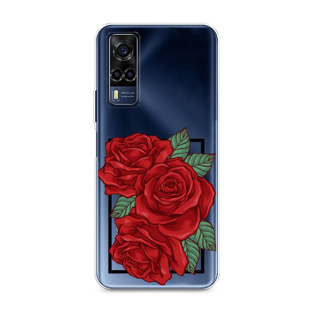 

Чехол для Vivo Y53s 4G "Три алые розы", Красный, 264950-2
