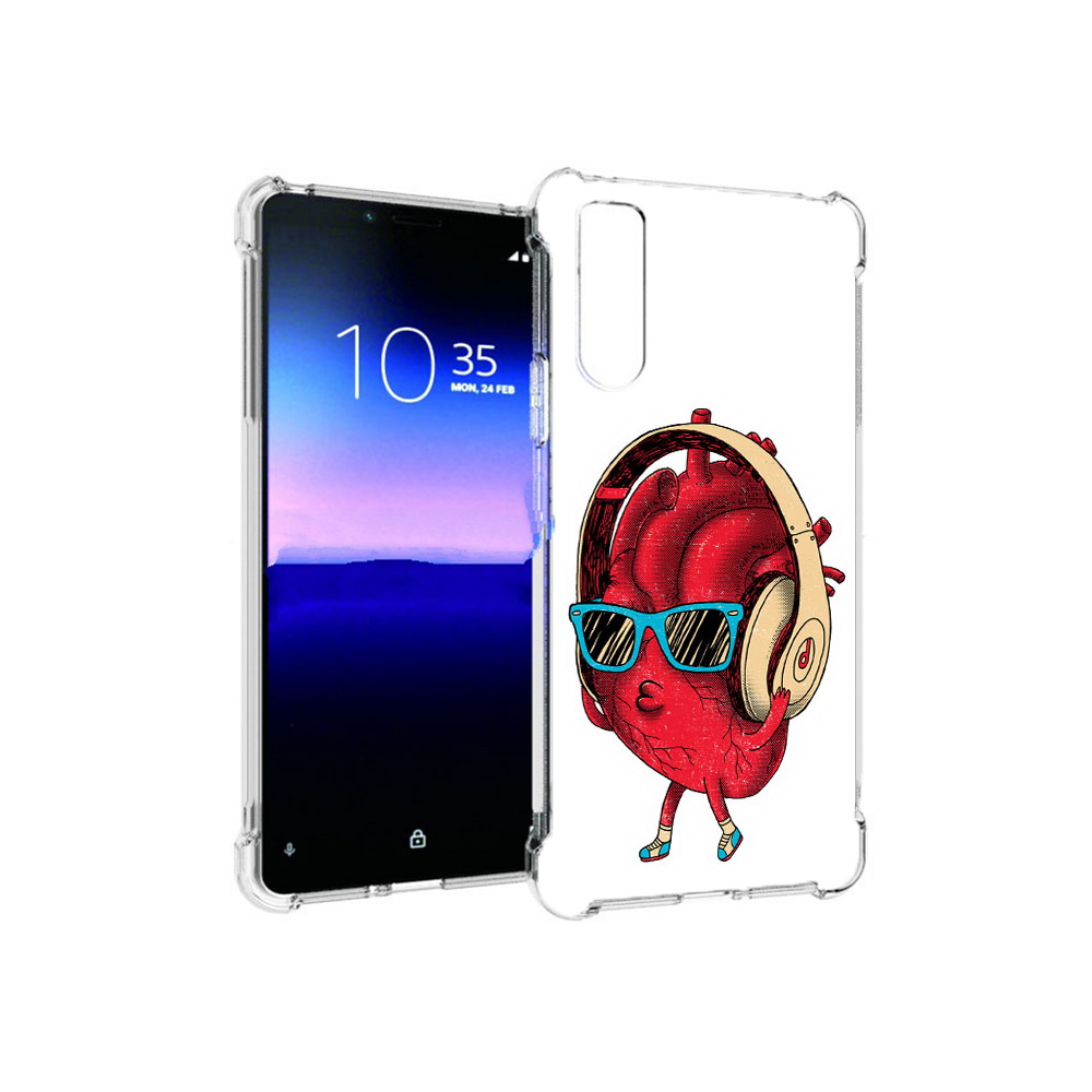 

Чехол MyPads Tocco для Sony Xperia 10 II слушай сердце (PT158941.227.609), Прозрачный, Tocco