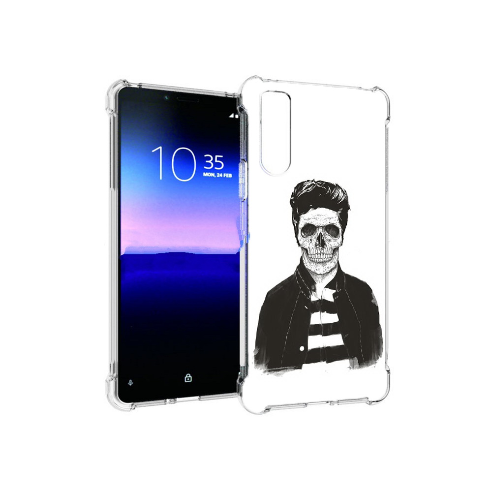 

Чехол MyPads Tocco для Sony Xperia 10 II скелет (PT158941.227.604), Прозрачный, Tocco