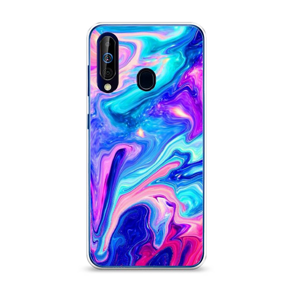 фото Силиконовый чехол "потеки краски" на samsung galaxy a60 awog