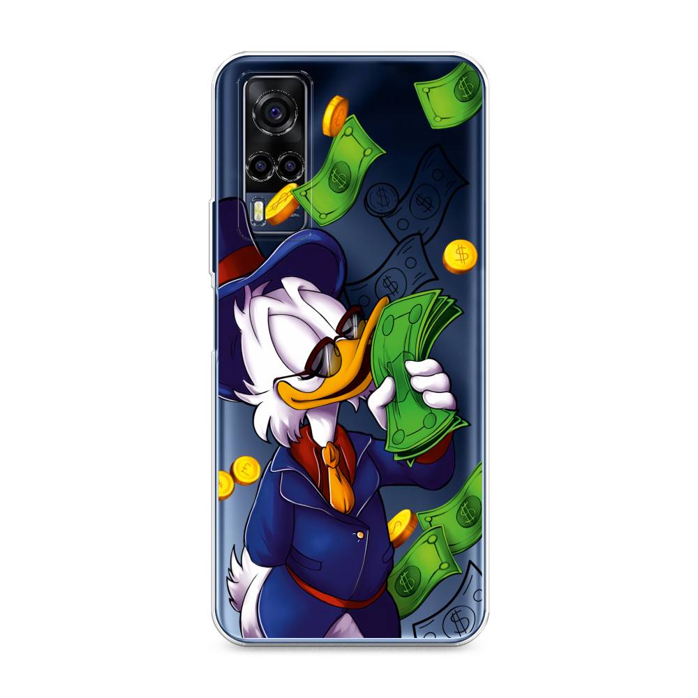 

Чехол на Vivo Y53s 4G "Scrooge McDuck with Money", Синий;зеленый;белый, 264950-6