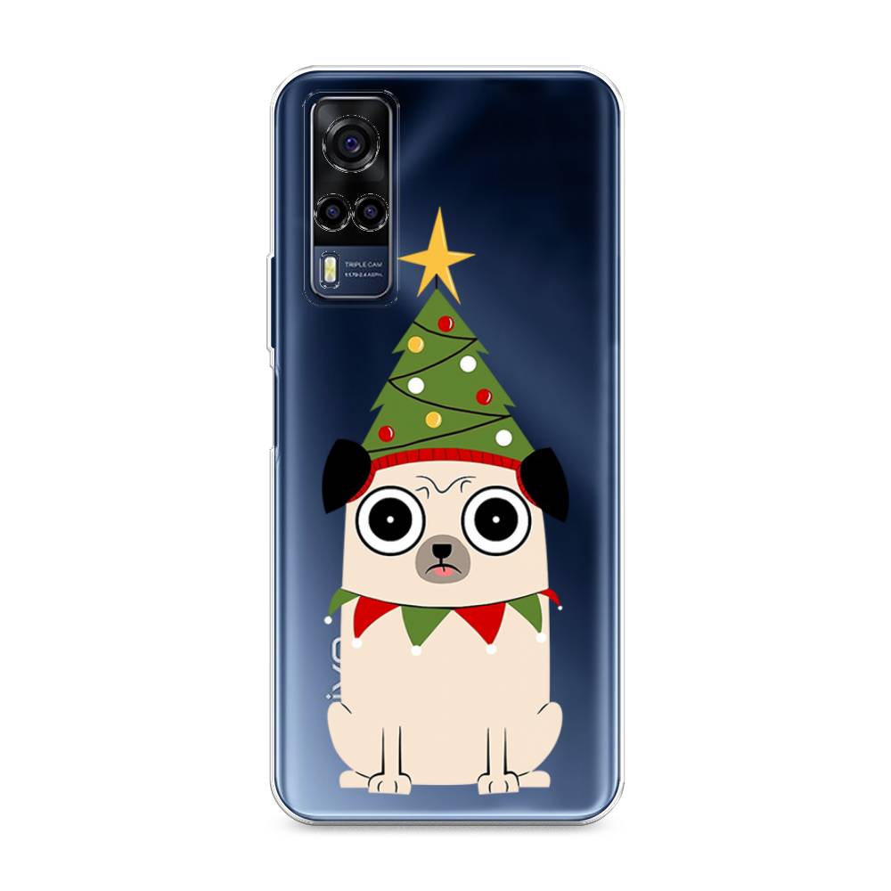 

Чехол для Vivo Y53s 4G "Собачка с ёлочкой", Бежевый;красный;зеленый, 264950-1