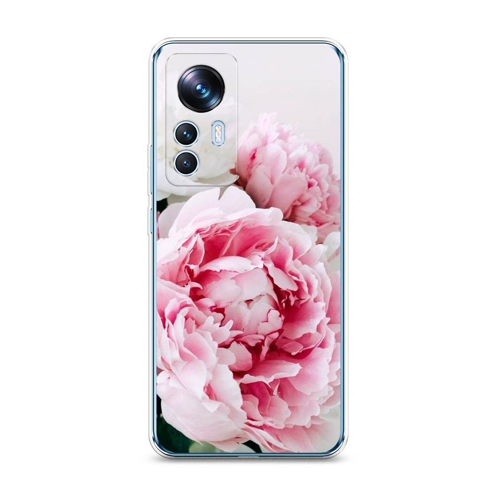 

Чехол на Xiaomi 12T "Розовые и белые пионы", Розовый;белый, 316650-2