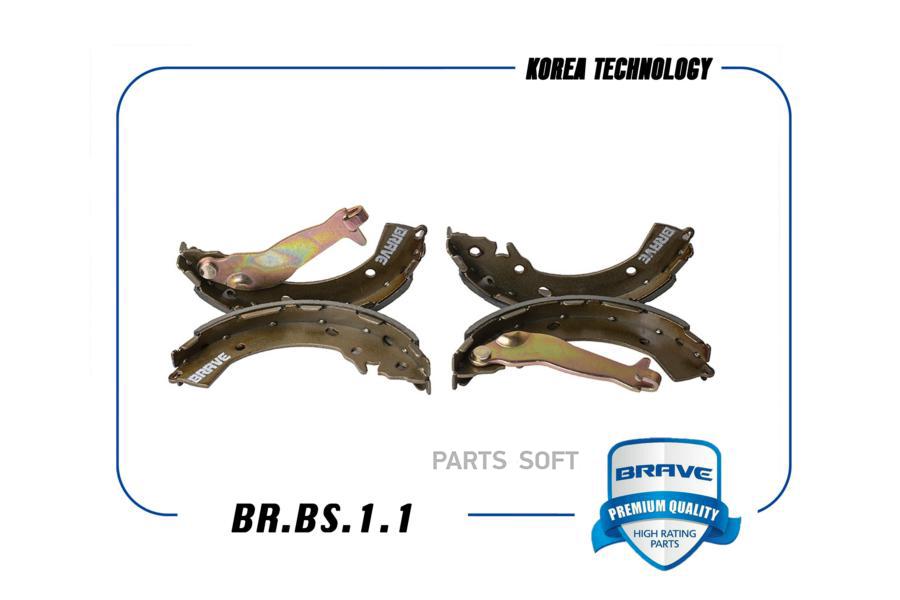 

Колодки задние hyundai solaris,kia rio,getz,i20cабс{d=203mm},срыч brave br.bs.1.1