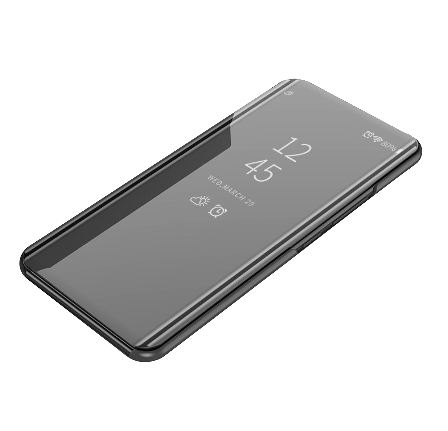 фото Чехол-книжка mypads clear view cover для samsung galaxy m52 5g с пластиковой крышкой