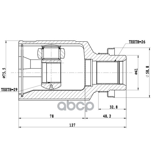 

Шрус Внутренний Z87718r Nsii0015618157 Zikmar арт. Z87718R