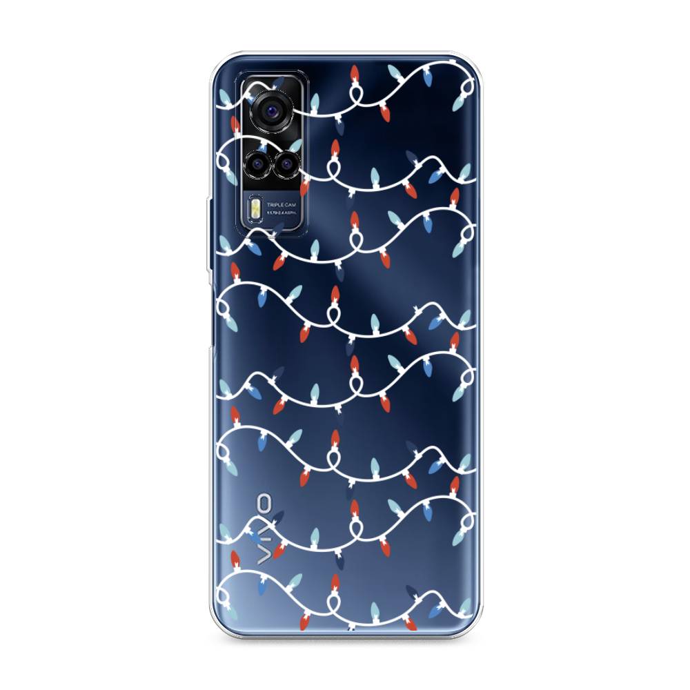 

Чехол для Vivo Y53s 4G "Разноцветная гирлянда", Белый;красный;синий, 264950-5