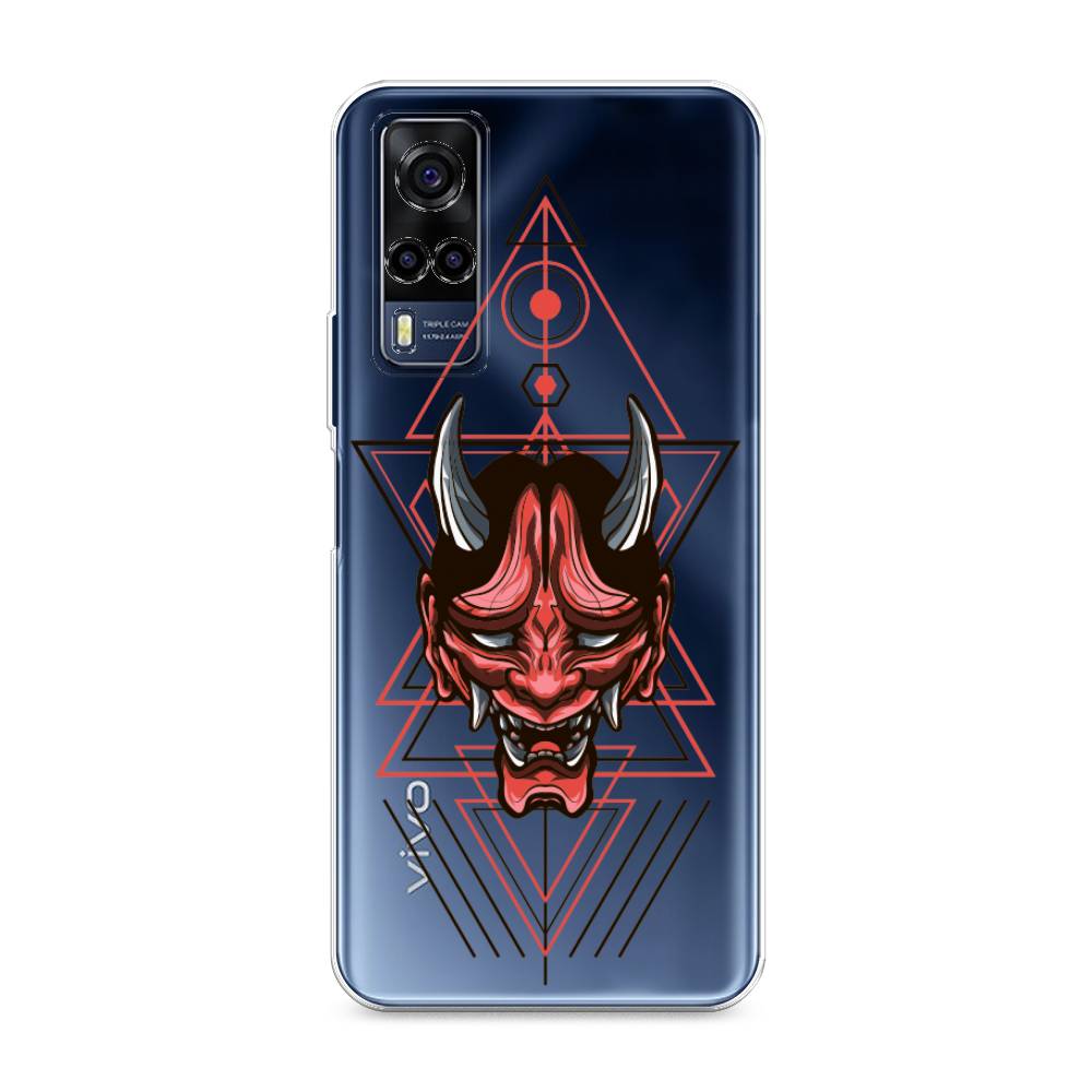 

Чехол для Vivo Y53s 4G "Hanya Oni mask", Серый;красный;черный, 264950-4
