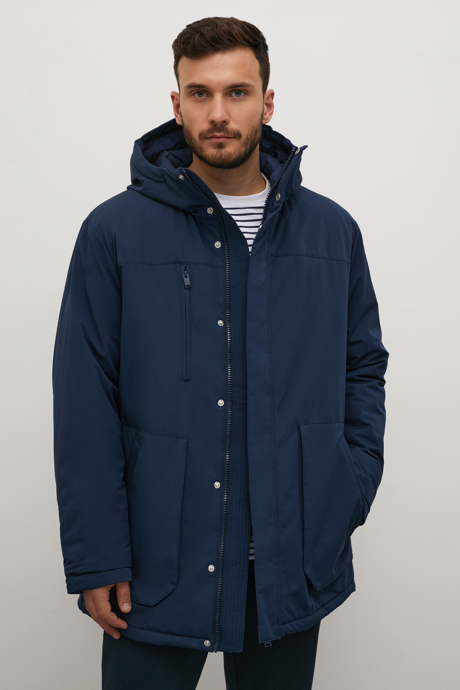 

Куртка мужская Finn Flare FAC22036B синяя 5XL, FAC22036B