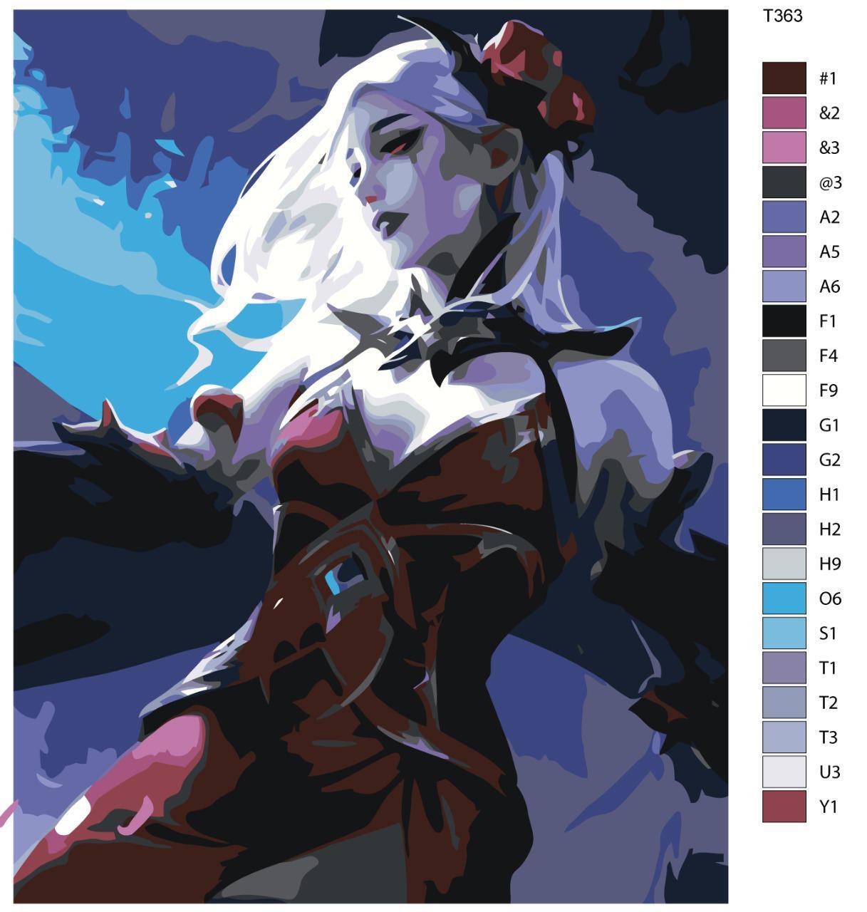 

Картина по номерам BRUSHES-PAINTS Т363, Mobile Legends: Кармилла