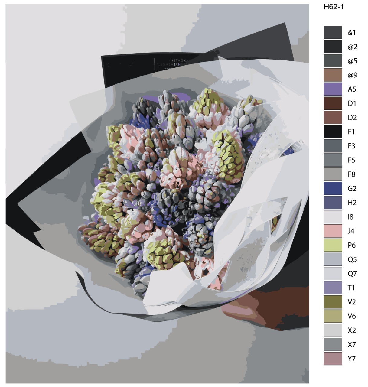 

Картина по номерам BRUSHES-PAINTS Н62, Букет гиацинтов