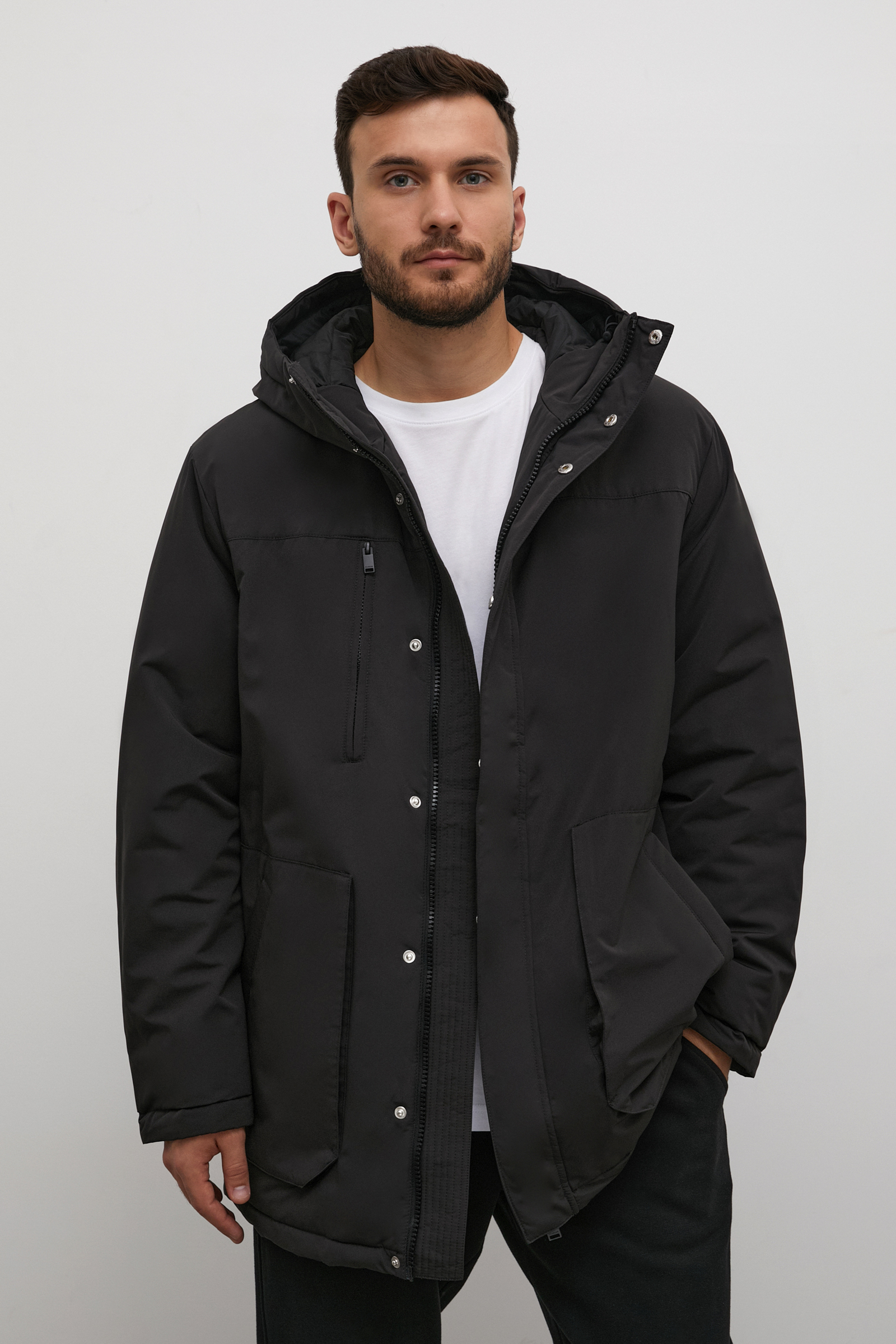 Куртка мужская Finn Flare FAC22036B черная 3XL