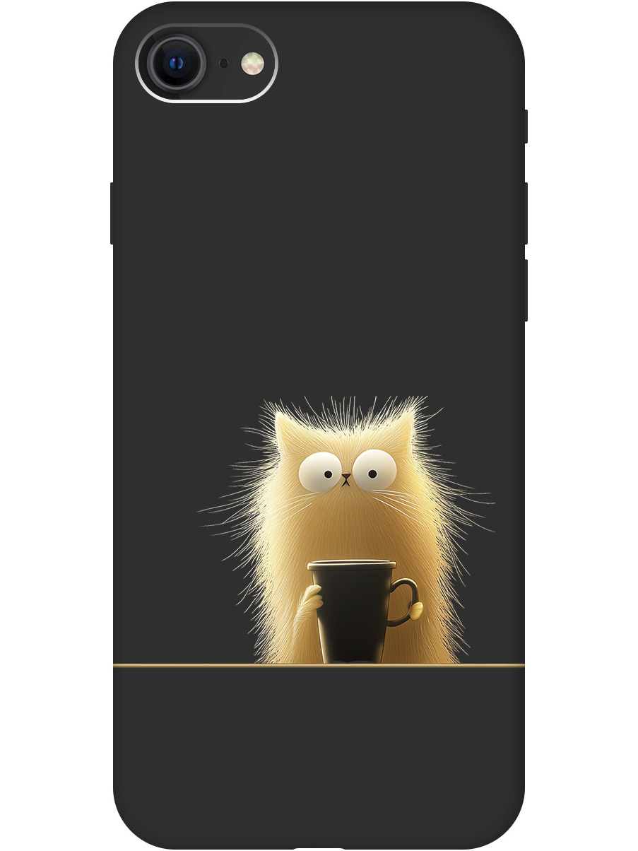 

Силиконовый чехол на Apple iPhone SE (2022) / SE (2020) / 8 / 7 с принтом 819918, Золотистый;белый;черный, 713043212