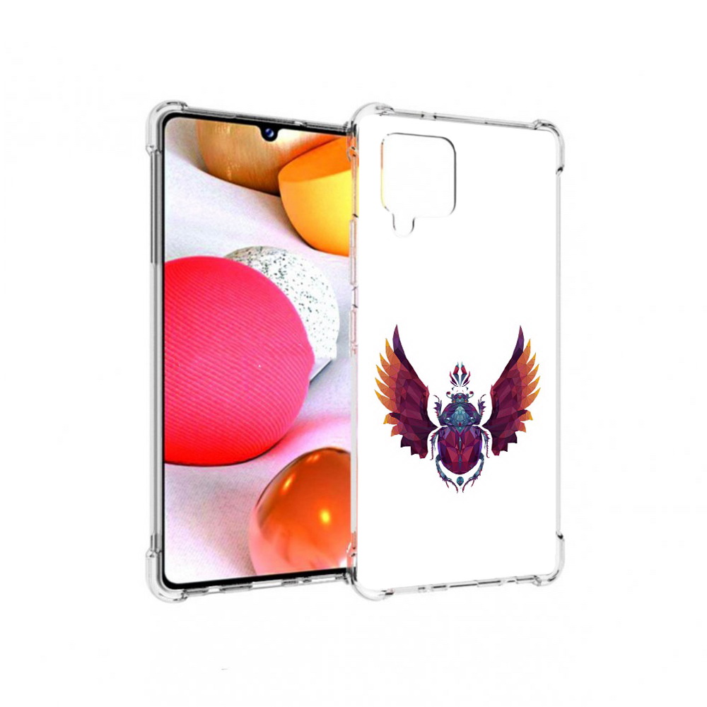

Чехол MyPads Tocco для Samsung Galaxy A42 алмазный скоробей (PT226910.539.219), Прозрачный, Tocco