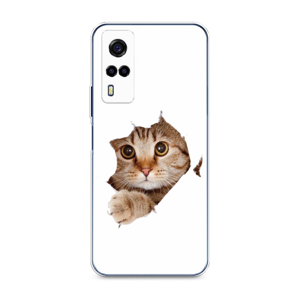 

Чехол для Vivo Y53s 4G "Кот и бумага", Белый;коричневый, 264950-1