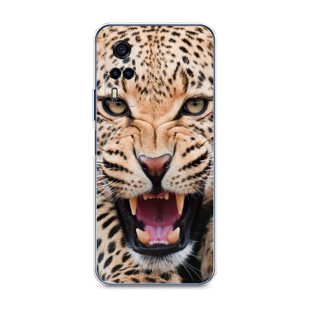 

Чехол для Vivo Y53s 4G "Леопард 3d", Бежевый;черный, 264950-6