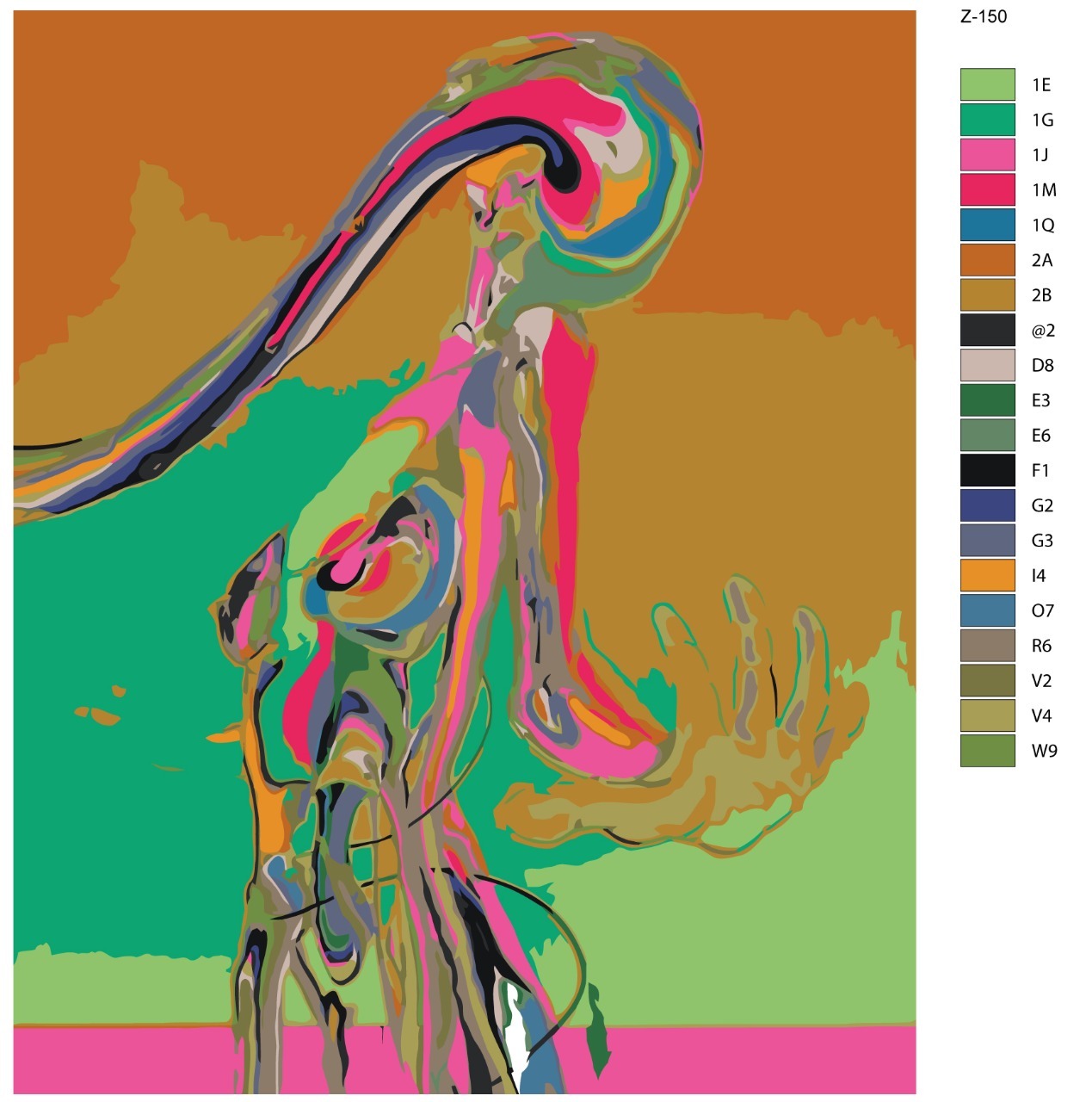 

Картина по номерам BRUSHES-PAINTS Z-150, Танцующая девушка