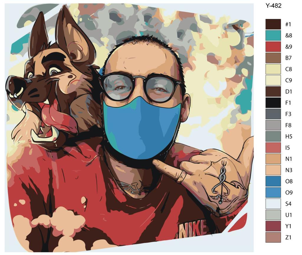 

Картина по номерам BRUSHES-PAINTS Y-482, Guf (Гуф) - Алексей Долматов, рэпер