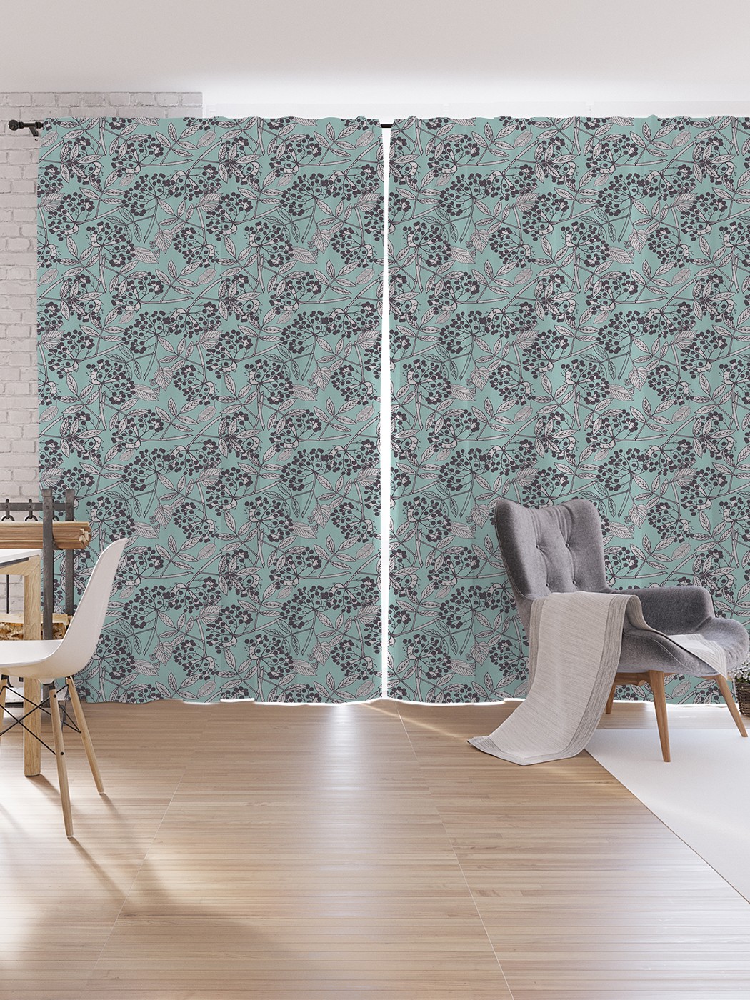 

Шторы под лён JoyArty "Веточка с семенами", серия Oxford DeLux, 340х265 см, Веточка с семенами