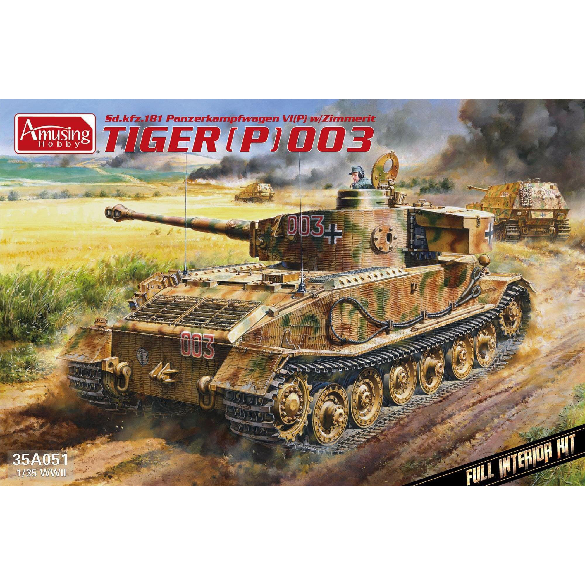 фото Сборная модель amusing hobby 1/35 танк tiger p (003) 35a051