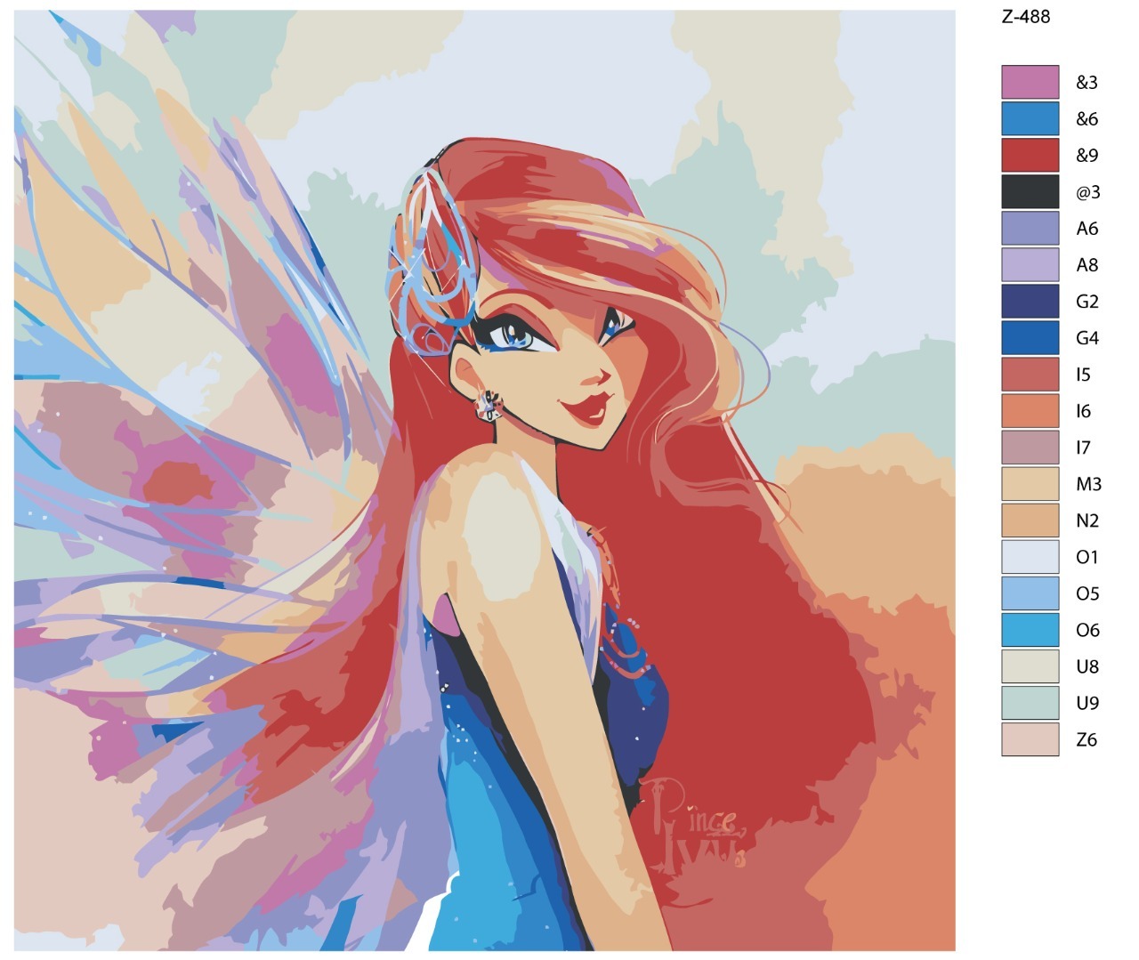 

Картина по номерам BRUSHES-PAINTS Z-488, Винкс. Блум