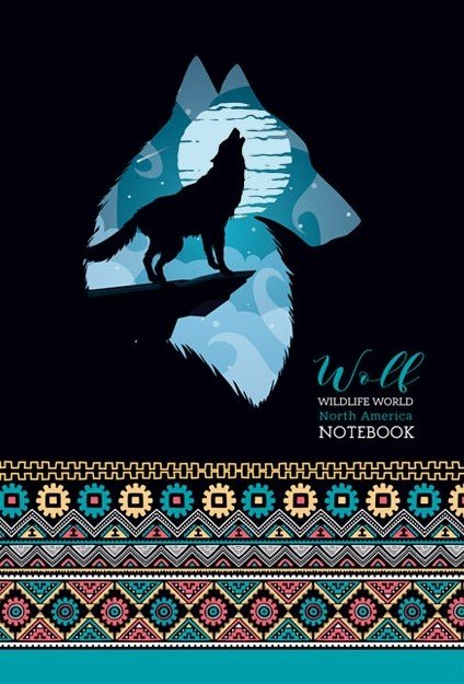 

Блокнот Bourgeois 64 листа, A5, клетка, Wolf - Волк , 7667 (19428)
